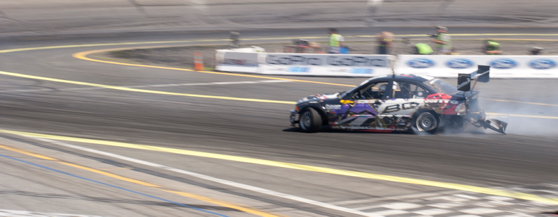 Illustration for article titled What Happens When Your Drift Car Hits The Wall Going The Wrong Way